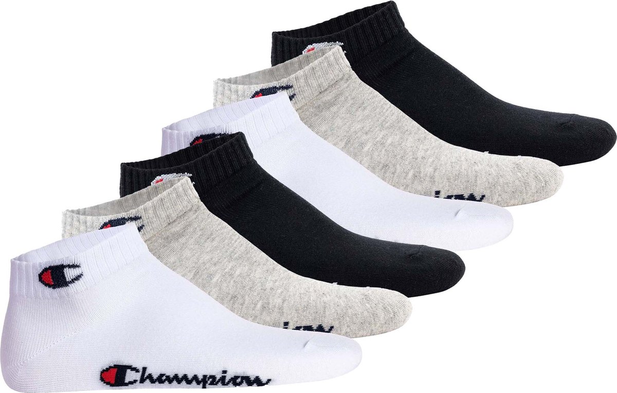 Champion Sokken 43-46 Set van 6 Zwart