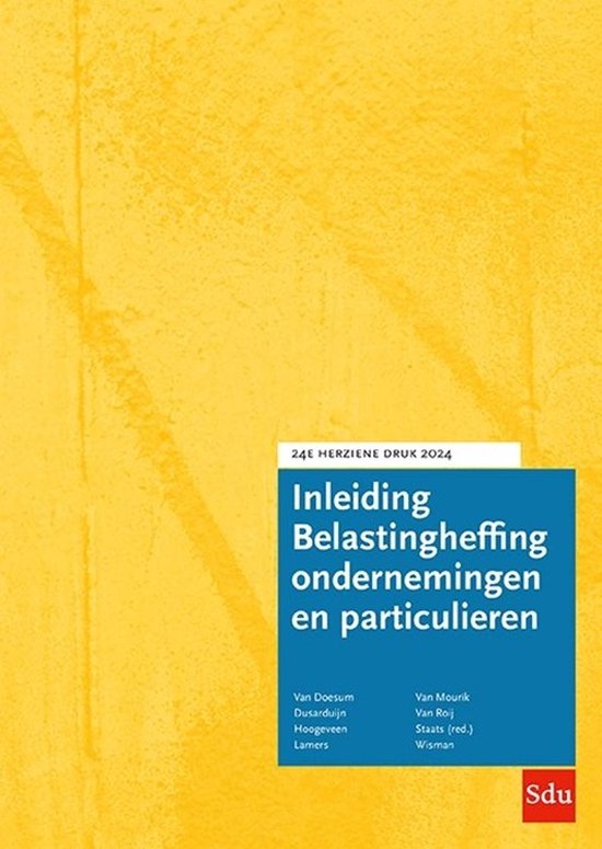 Inleiding Belastingheffing ondernemingen en particulieren. 2 ... - cover