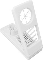 Eiersnijder voor hardgekookte eieren | aluminium snijmachine voor ei, aardbeien, paddenstoelen, fruit, roestvrijstalen draden, keukensnijder, gadgets voor champignons, kiwi's, kaas, aardbeien