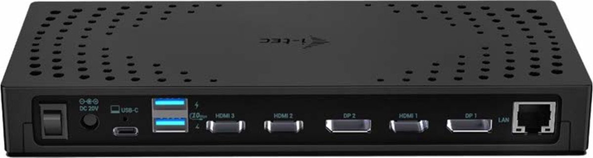 i-Tec - Universeel USB-C/Thunderbolt Docking Station - 3 x 4K Video uitgangen - 4 x USB-A (10Gbit/s) - 2 x USB-C (10Gbit/s) thumbnail 6