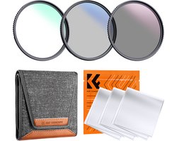 K&F Concept 55mm MCUV + CPL + ND4 Nano-K filter set kit