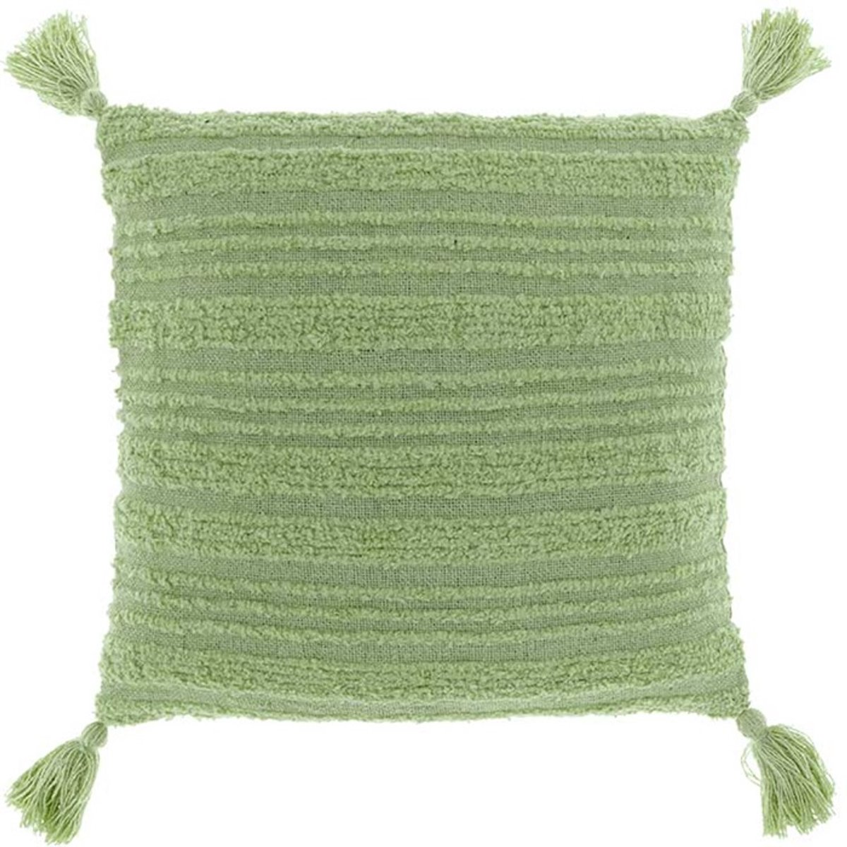 Unique Living D- Unique Living - Kussen Fonne 45x45cm nile green Groen