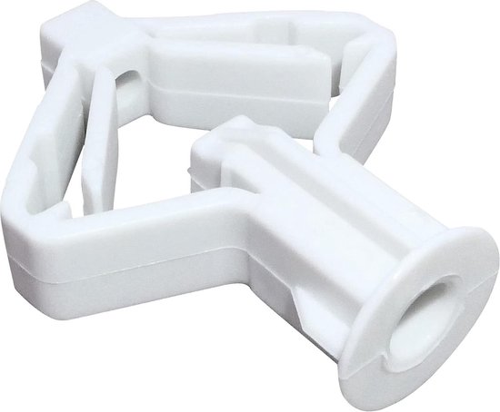 AERZETIX - C62901 - set van 10 spreidpluggen 8 x 38 mm met haken M4 in de vorm 'L' - voor gipsplaten holle lichaam droogbouwwand - van staal - verzinkt oppervlak Cr3