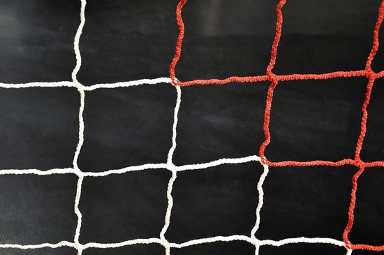 Voetbalnet 3x2x0,5x1,2m - blauw/wit | POWER SHOT