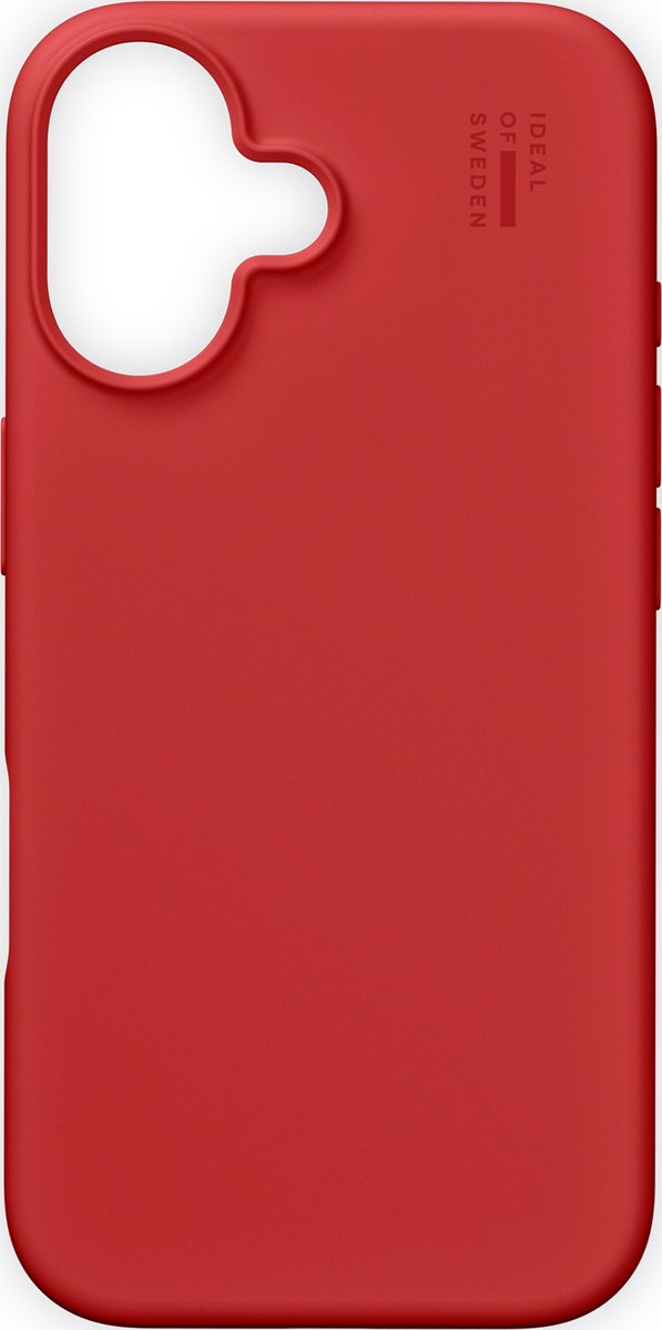 iDeal Of Sweden Silicone Case met magnetische ring geschikt voor iPhone 16 Red