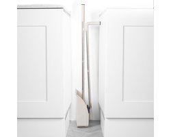 Deep Clean Long Handled Dustpan & Brush Set With Built-In Broom Comb - Scratch-Free Soft Bristles - For Hard Floors Wood Tile Laminate