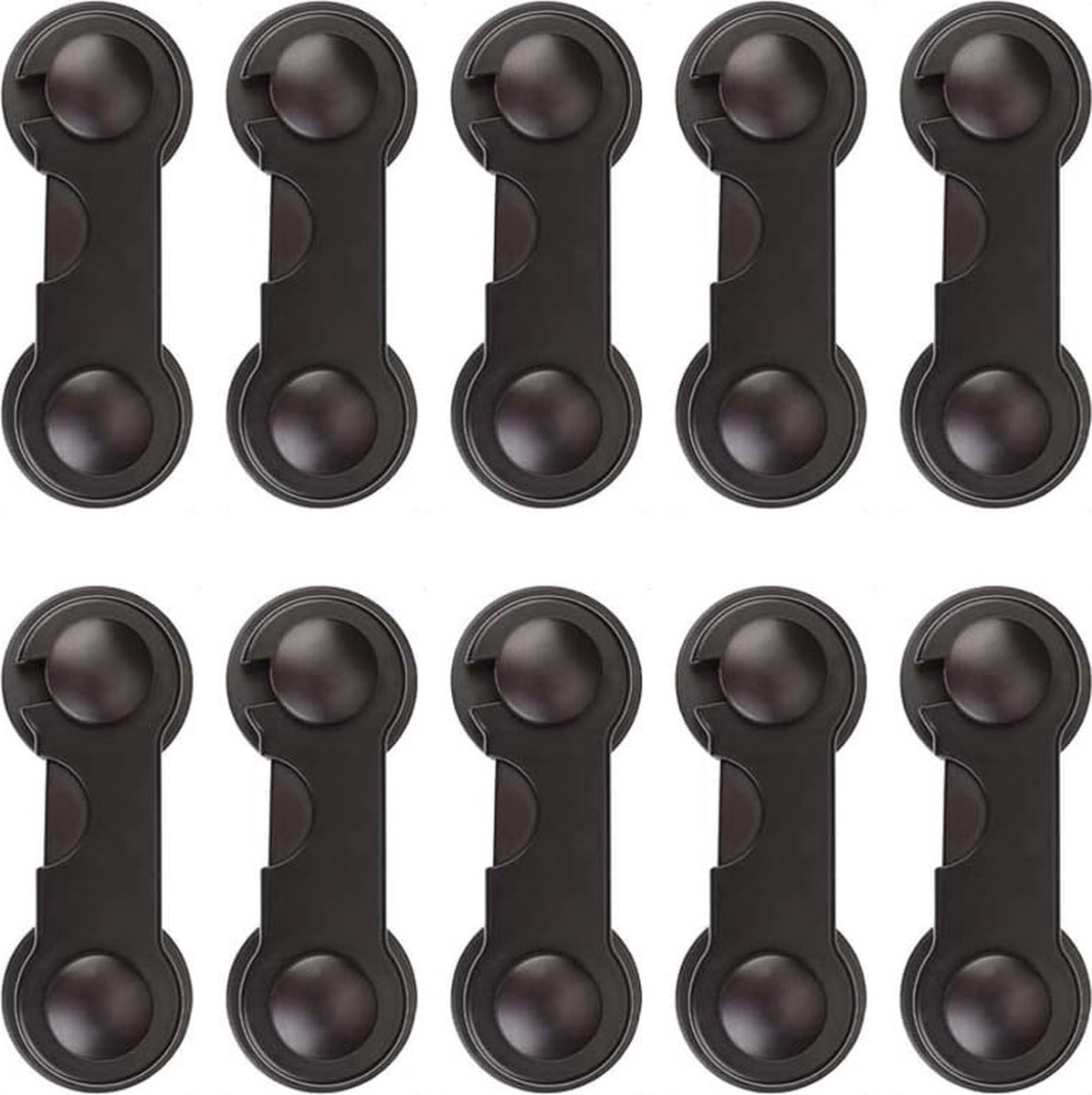 Zwart 10 stuks, kinderslot lade, koelkast slot, kinderveiligheid kastdeuren, praktische veiligheid babylade veiligheidssloten lijm voor kasten, toilet, veiligheidsslot, deurbeveiliging, baby slot, kinder slotjes, lade slot, Kast- & Ladebeveiliging – foto 8