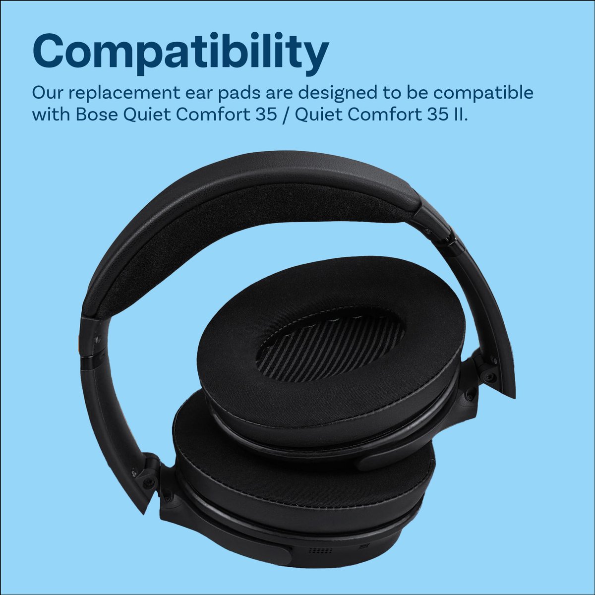 Vervangende Oorkussens voor Bose QuietComfort 35 (QC35) Bose Quiet Comfort 35 II (QC35 II) Over-ear Hoofdtelefoon van MMOBIEL - Cooling Gel Koptelefoon Oorkussens - Hoofdtelefoon Earpads – Zwart thumbnail 3