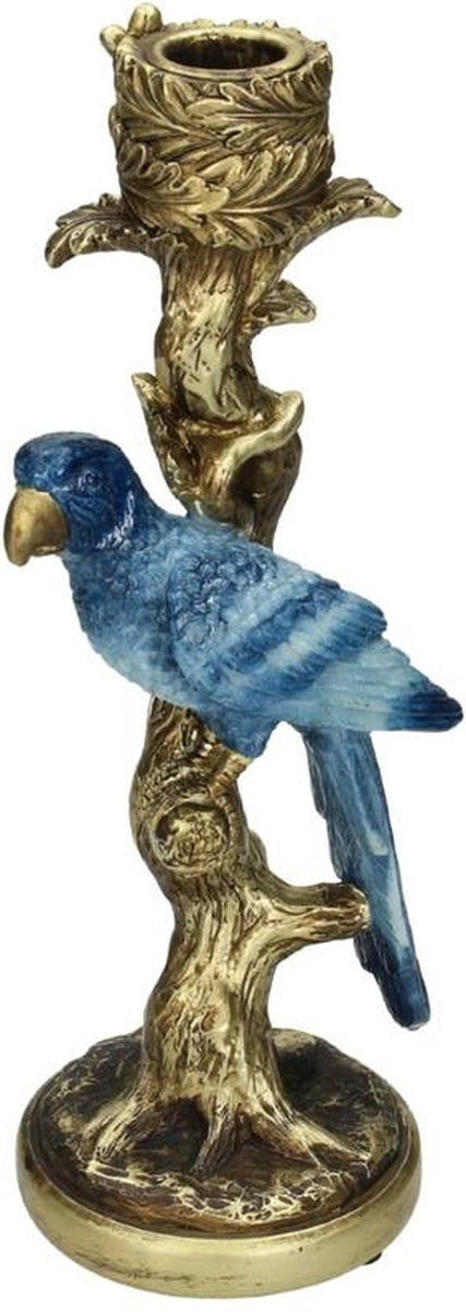 HD Collection Kandelaar Vogel Polyresin 11x9x26cm
