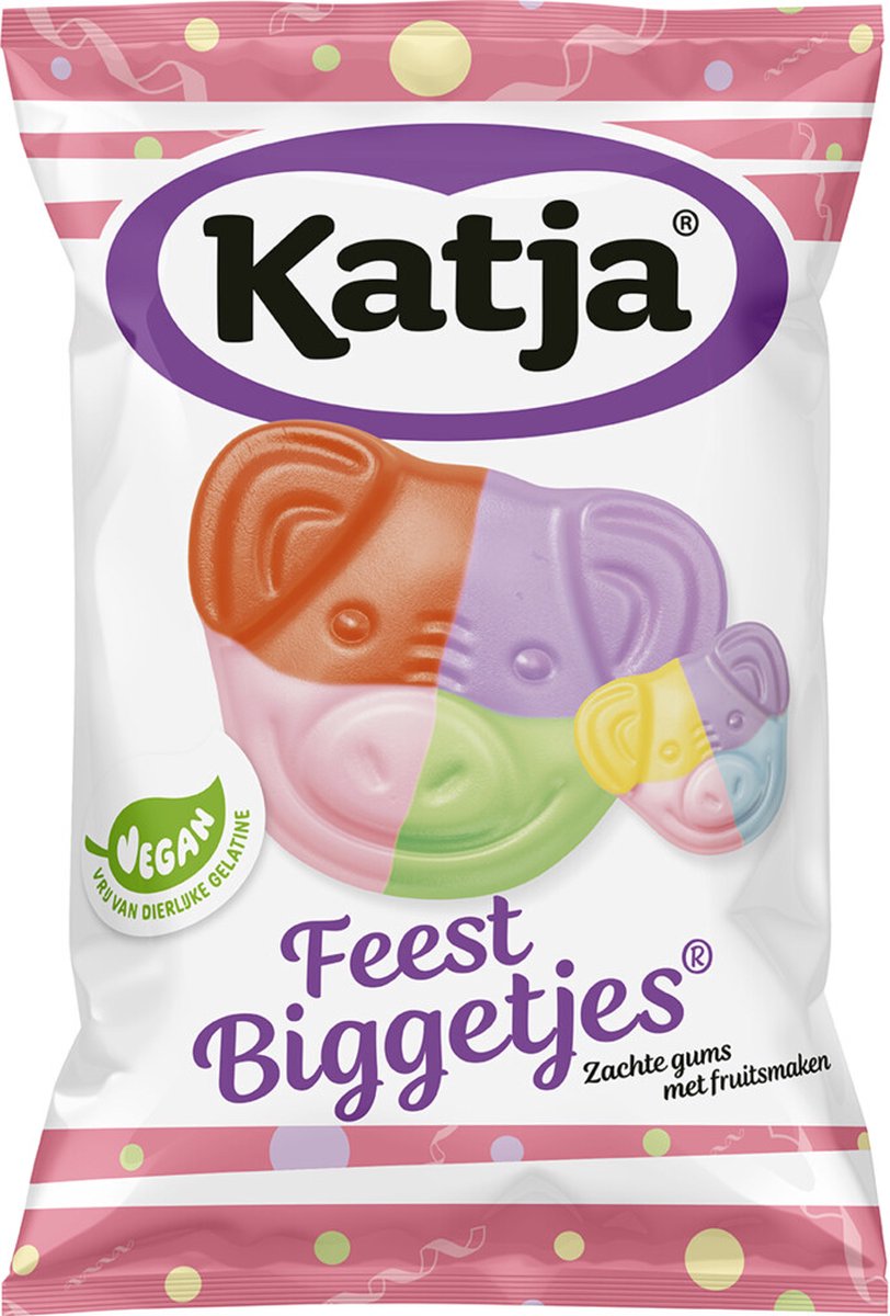 Katja Feest Biggetjes - 6 x 250 gr - Voordeelverpakking