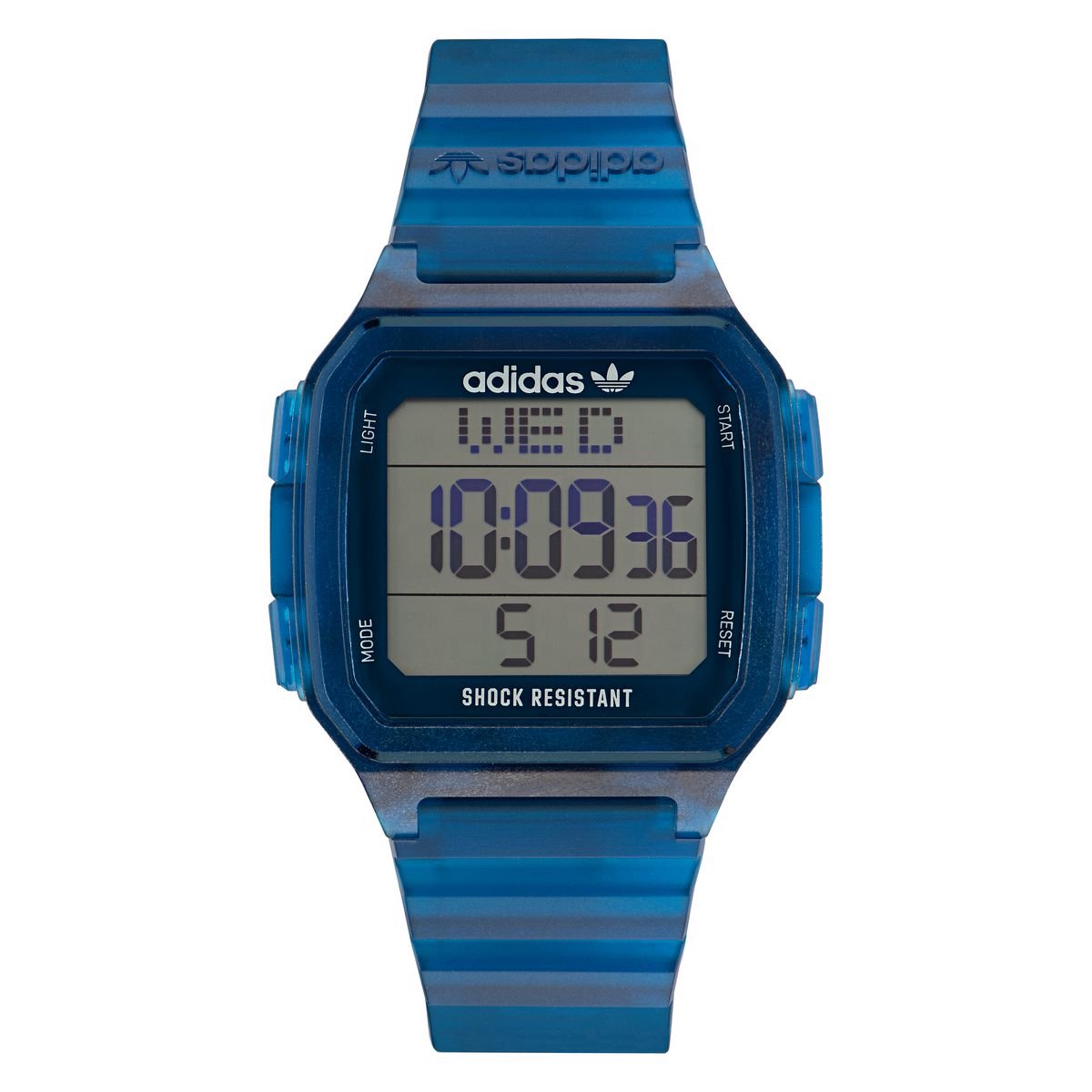 Adidas Originals Digital One GMT AOST22552 Horloge - Kunststof - Blauw - Ø 44 mm