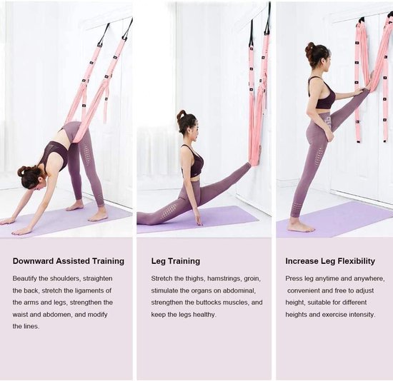 Sangle De Yoga Aérienne élastique – Porte Extensible, Hamac De Suspension Pour Fitness Et Gym