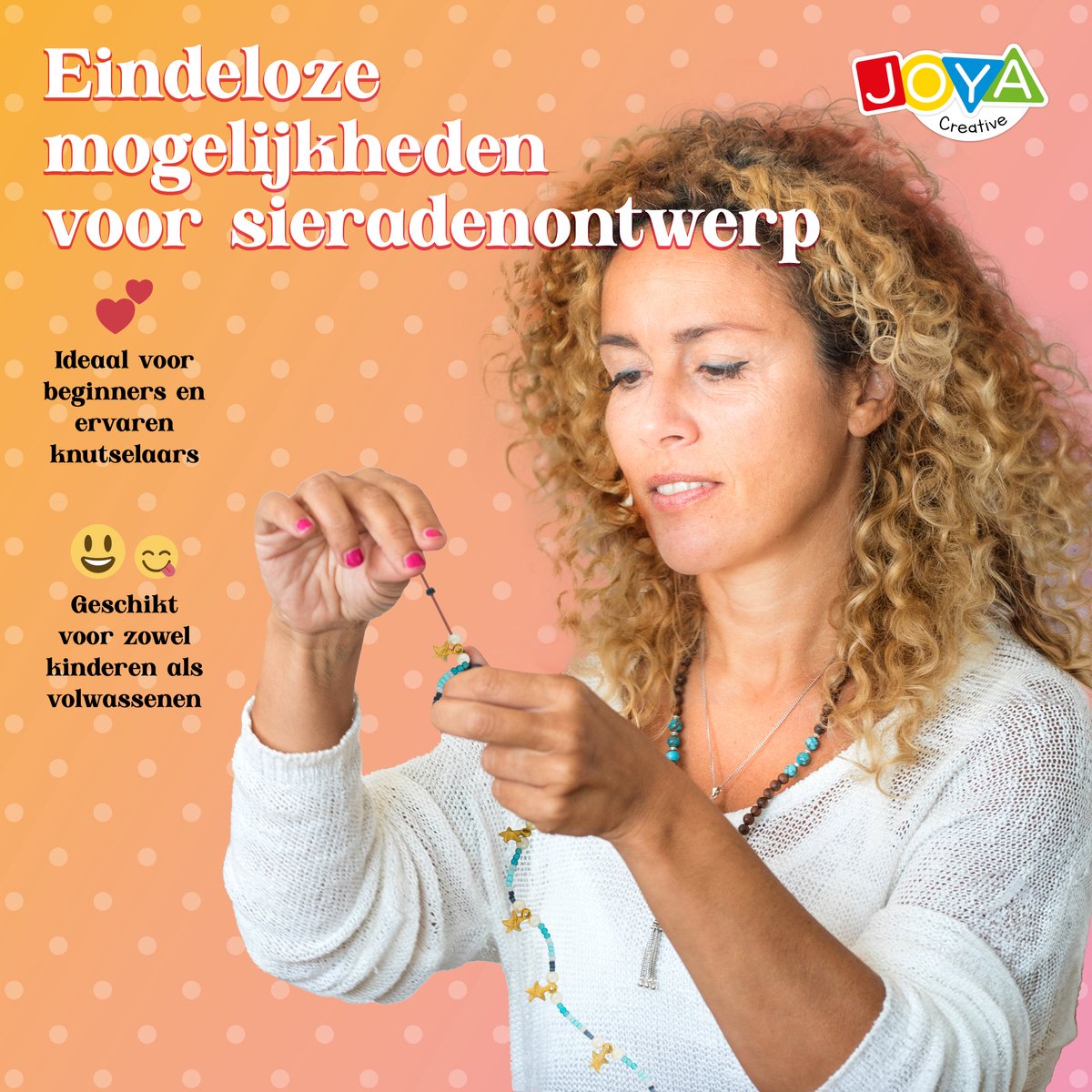 Joya Creative Armbandjes Maken voor Meisjes – Sieraden Knutselpakket met 6500 Onderdelen in 48-delige Set – DIY Kralenset voor Creatieve Armbandjes – Multicolor — afbeelding 2