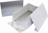 Boîte à gâteaux PME et plateau à gâteaux oblong (3 mm) 33x22,8 cm