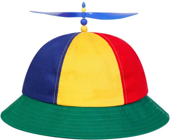 Propeller Hoed - Grappig hoedje met draaiende propeller - Voor festivals & party