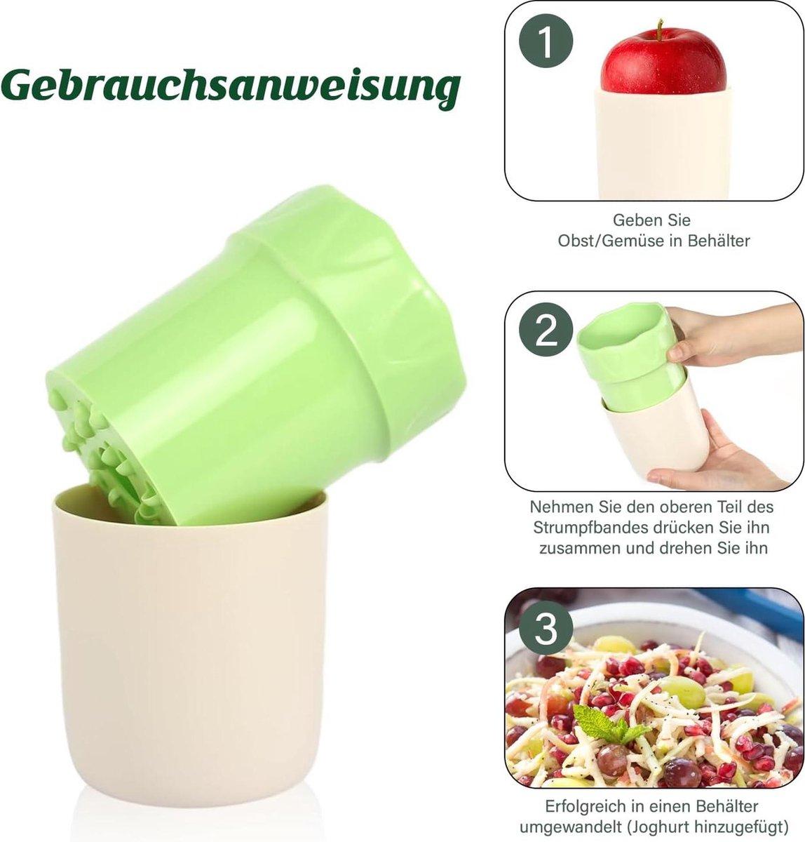 Multifunctionele Handrasp Roterende Appelrasp voor Fruit Handmatig Keukengereedschap kaasmolen
