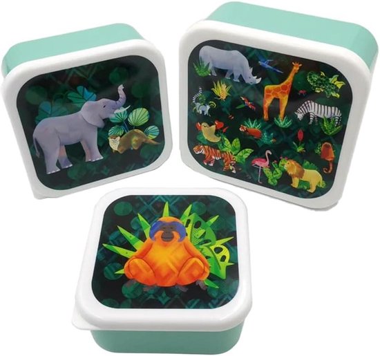 KLIPPSI® Lunchbox broodtrommel voorraaddozen van platina siliconen scheurvast, hitte-koudebestendig, lekvrij, vaatwasmachinebestendig (grijs, grote 4 vakken
