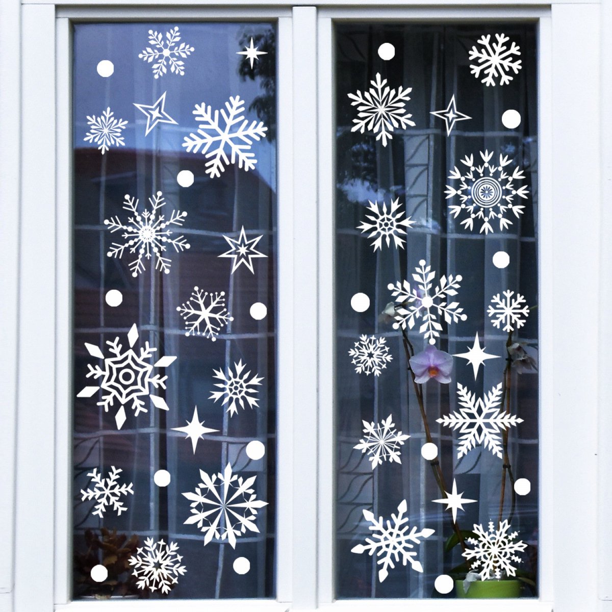 Kerst Raamstickers Kerst Stickers Sneeuwvlokken Raamstickers Kerst Versiering 3 Vellen Statische Raamdecoratie