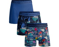 Muchachomalo – Boxershort Heren – Normale Lengte – Onderbroeken Heren – Boxershort – Ondergoed – 95% Katoen – 3 Pack – Maat L