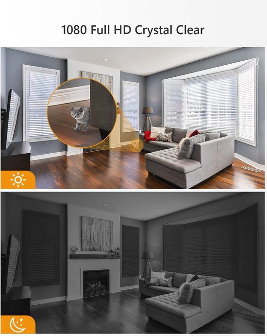 Bewakingscamera Wi-Fi-camera voor binnen 1080P IP-bewakingscamera Bewegingsregistratie met sirene Babyfoon met AI-menselijke detectie Tweerichtingsaudio en nachtzicht Compatibel met Alexa en Google Home - bewaking - veiligheid van EZVIZ — afbeelding 3