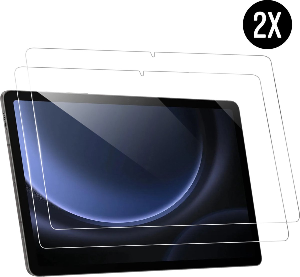Screenprotector 2x Gehard Glas Geschikt Voor Samsung Galaxy Tab A9 Plus - Podec Premium Tempered Glass Protector Tablet