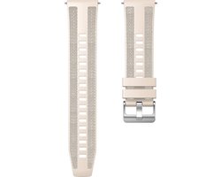 Hybride nylon-siliconen bandje - geschikt voor Amazfit Bip 6 / Bip 5 / GTR 3 (Pro) / GTR 4 / GTR 2 / GTR 2E / GTR 47 mm / Stratos 2 / 3 / Pace / Balance (2) - zwart - sterrenlicht