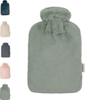 Ølav North – Kruik met Nordic Fur hoes - Tot 6 uur warmte - Heerlijk zacht - Warmwaterkruik - 1.8 liter – Forest Green - Cadeau voor haar, hem, vrouw, vriendin