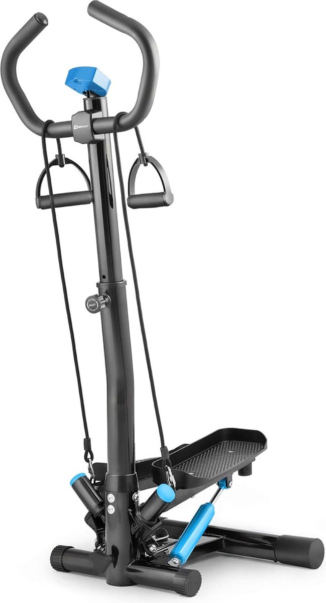 Bol.com Hop-Sport Swing Side Stepper HS-055S met verstelbare handgreep, trainingsbanden, fitnesscomputer, instelbare hoogte en s... aanbieding