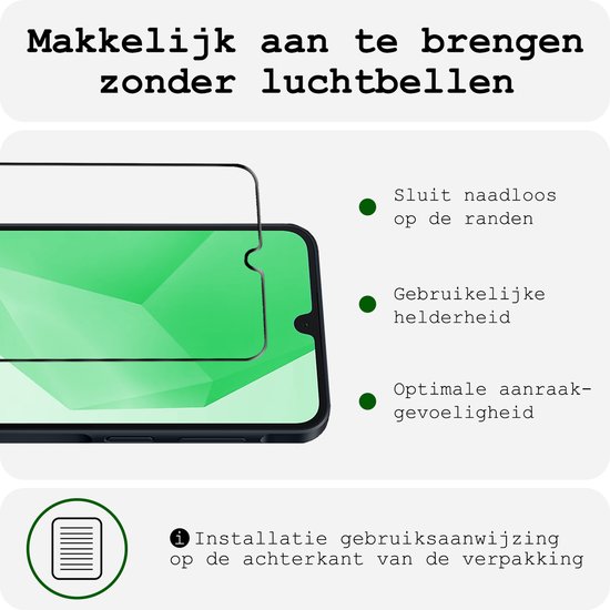 Schermprotector die naadloos op de randen sluit, met behoud van helderheid en aanraakgevoeligheid.
