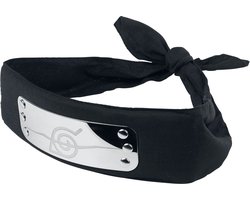 Naruto Shippuden - Anti Konoha Hoofdband zwart Polyester -