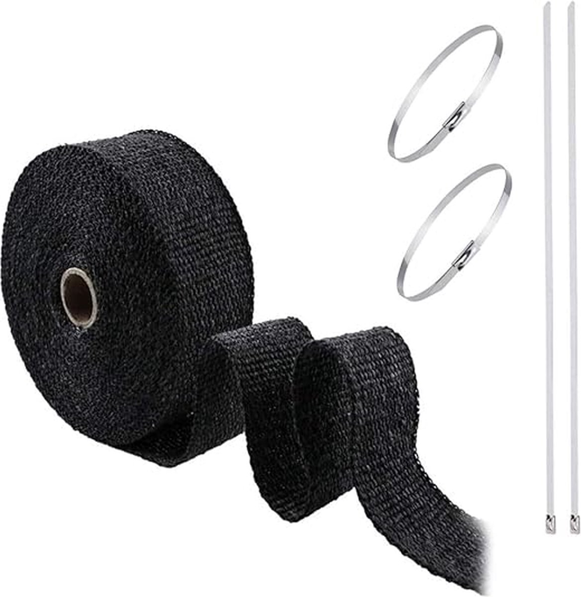 SK-Import Uitlaat Hitteband - Heatwrap - 7 Meter - Zwart