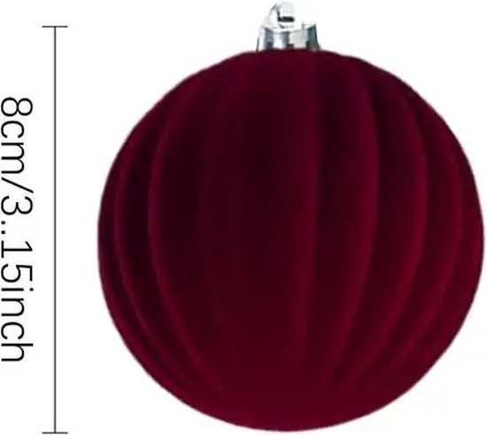 Kerstballen 44 st | Bordeauxrood | Kunststof | 5-8 cm | In koker Kerstballen 44 st | Bordeauxrood | Kunststof | 5-8 cm | In koker