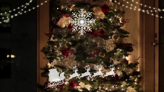 Sapin de Noël artificiel Ozocozy - 210 cm - Sapin de Noël artificiel avec éclairage LED- 450 lumières LED - 1500 branches - Sac de rangement inclus