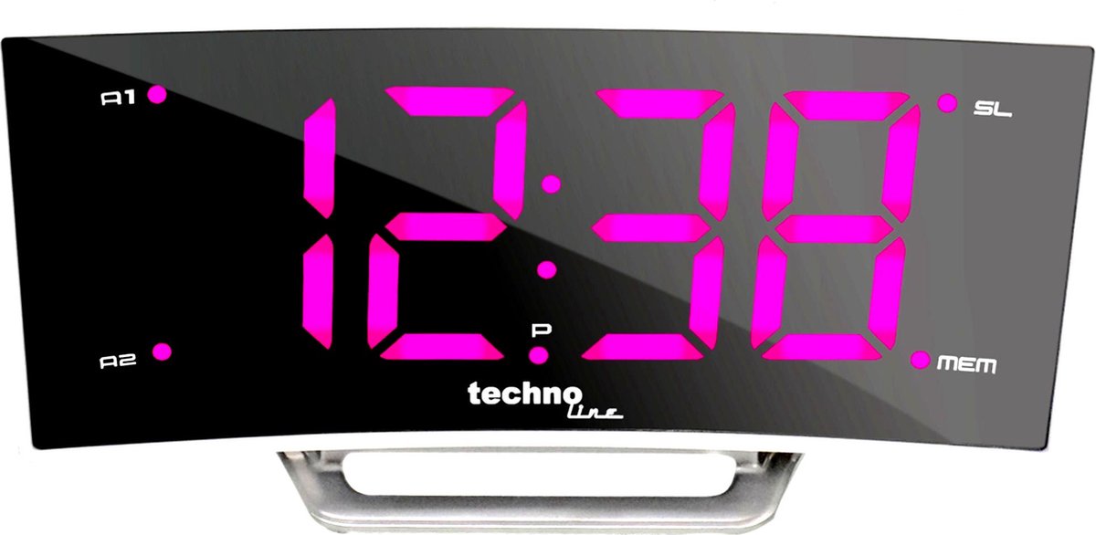 Technoline WT460 KLOK - WEKKERRADIO - pink