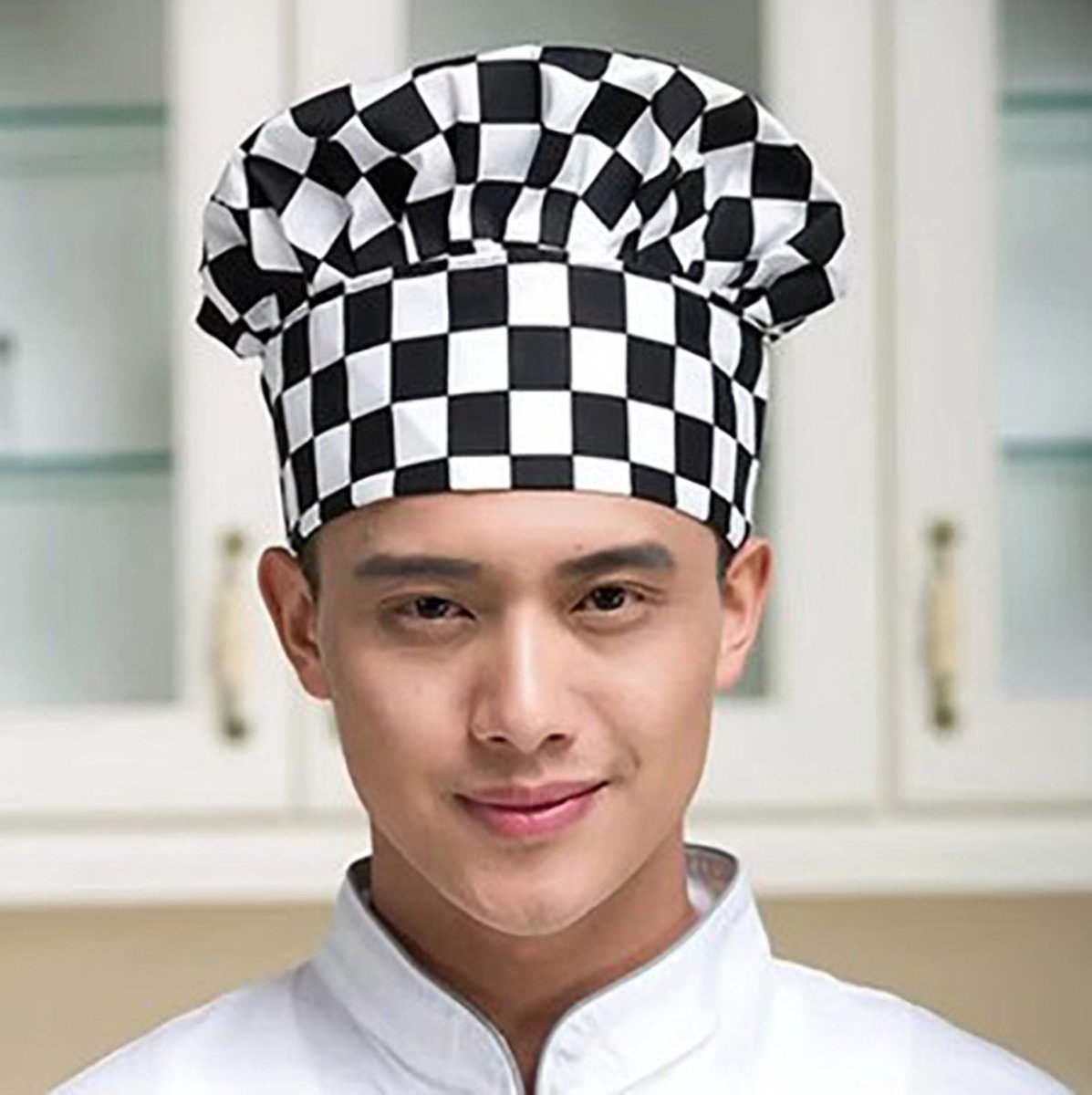 Actie4you® - Luxe Koksmuts voor Volwassenen – Koksmuts – Keuken Muts - Geblokt