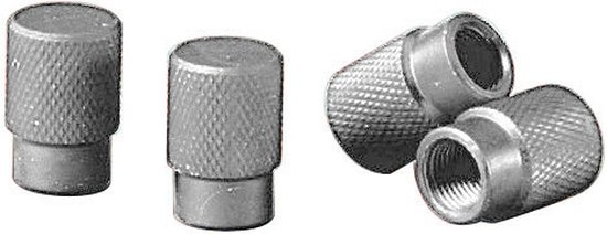 Lampa Ventieldoppen Sport-Cap - Chroom - Zilver