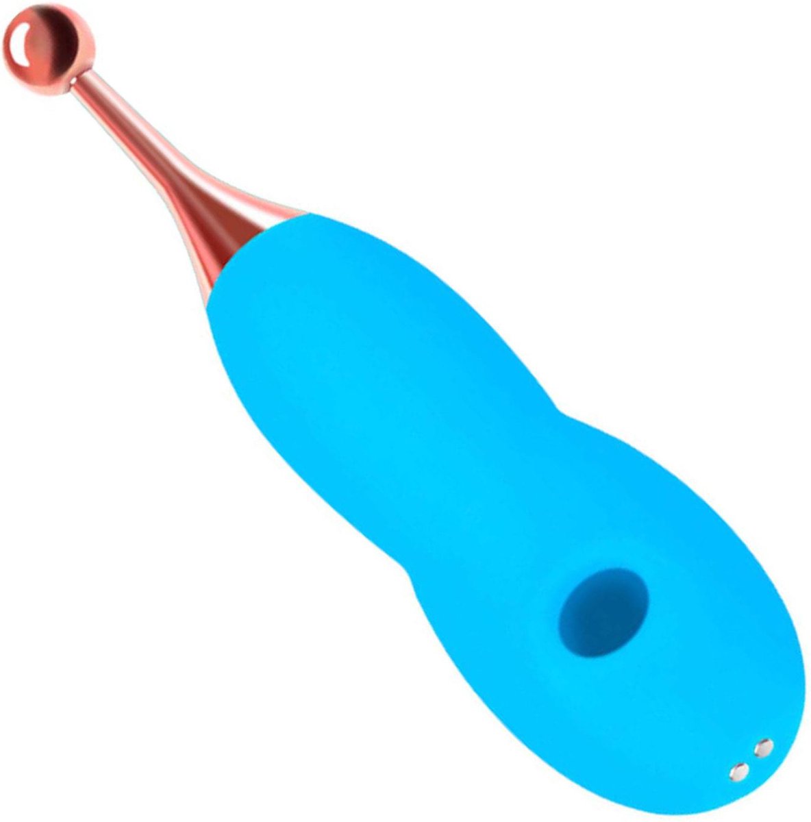 Goedkoopste Cupitoys® Luchtdruk - Pinpoint vibrator - 18,5cm - Blauw - 12 standen - Vibrators voor vrouwen en mannen - Sex toys voor vrouwen en mannen