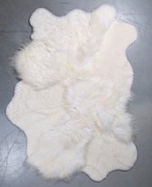 Schapenvacht vloerkleed - Melange vloerkleed 180x120 cm