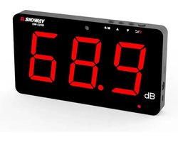 SNDWAY SW-525B Decibelmeter met Datalogger - Groot scherm - Alarmfunctie - ±1.5 dB Precisie