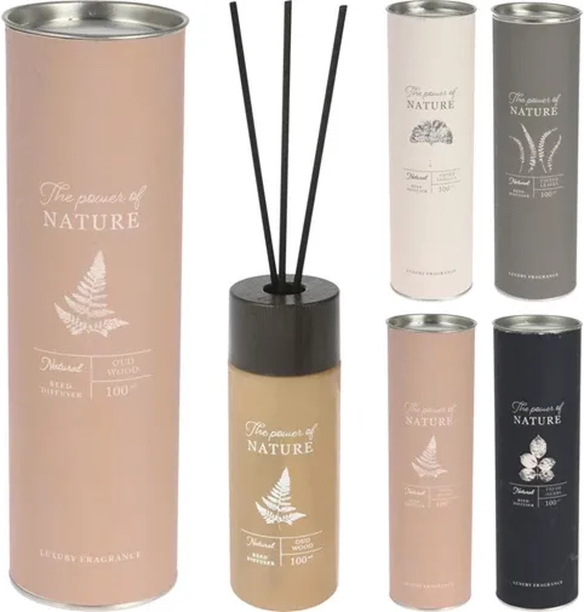 geurstokjes - geurverspreiders - roomspray - set per 4 stuks - cadeau - geurstokjes houder