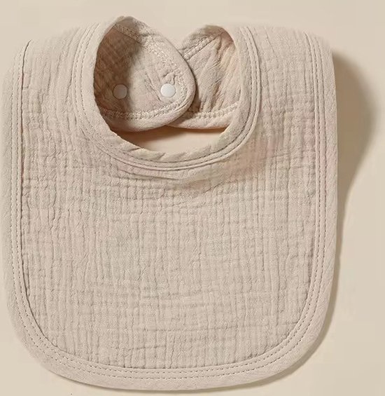 4 stuks Hydrofiele Slabbetjes - Baby 0-2 jaar - Donkergroen, Bruin, Taupe, Crème van Jollein — afbeelding 4