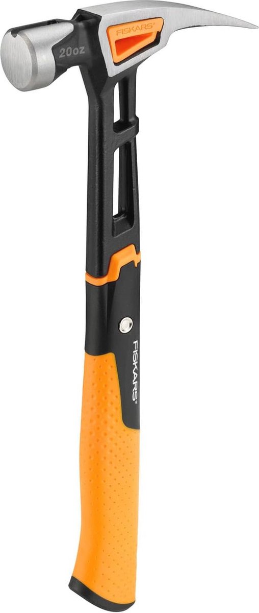 Klauwhamer 34 cm lengte - 082 kg gewicht zwart/oranje IsoCore - professioneel gebruik
