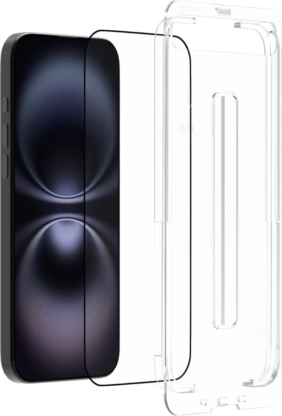 Cazy Protecteur d'écran avec applicateur adapté à iPhone 16 Pro Max - Protecteur d'écran en Glas trempé