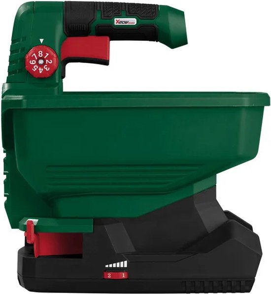 PARKSIDE® Accu-universele strooier 20V zonder accu - Toerental: max. 2200 min⁻¹ - Inhoud: 3,3 l - Ideaal voor bemesten, zaaien of gericht strooien van strooizout - 8 traps, ergonomische hoeveelheidsregeling van het strooigoed — afbeelding 2