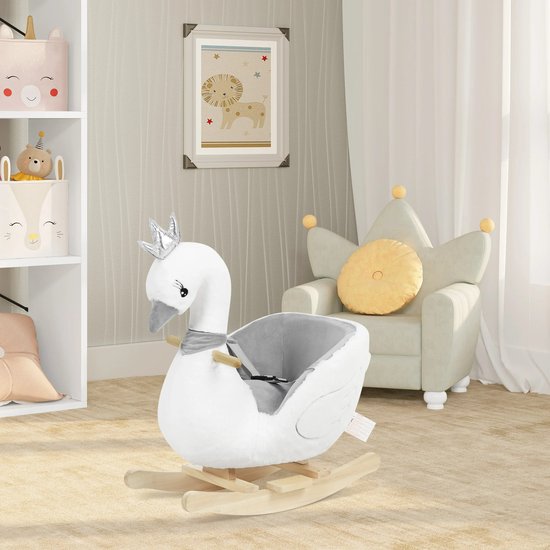 Bebe cygne a bascule Chaise avec ceinture de securite Cheval a bascule mignon pour. bol