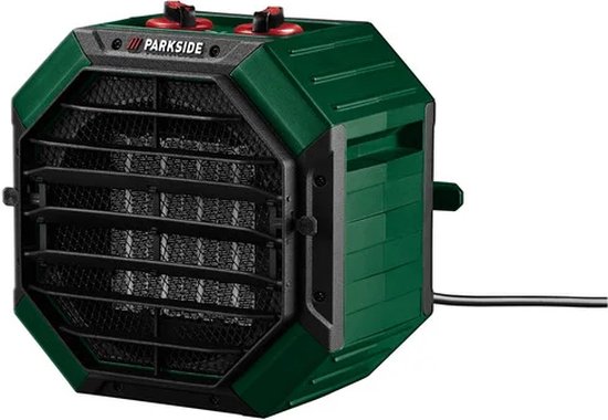 PARKSIDE® Keramische ventilatorkachel 2000 W - Warmtestanden: 2 - Afmetingen: ca. 20 x 13,3 x 21 cm - Duurzaam PTC verwarmingselement - Regelbare thermostaat - Oververhittingsbeveiliging