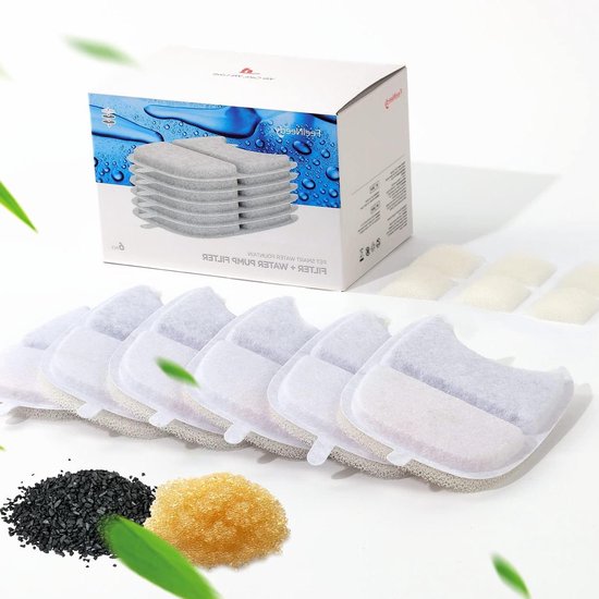 Happy Things® Drinkfontein Kat en Hond Kattenfontein GOLD - Incl. 4 Filters en Cleaning Tool - Geruisloos - Waterfontein Kat - Verkoeling Hond/Kat - Dieren drinkbakken - Waterdispenser (Top en Toppie
