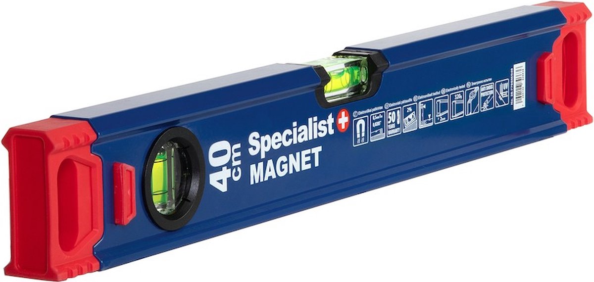 Magnetische Waterpas 40cm - 2 libellen