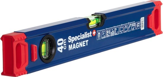 Niveau à Bulle Toolland 40 Cm - Avec 2 Fioles Précises, Léger (136 G), Trou De Suspension, Couleur Jaune Vive - 3