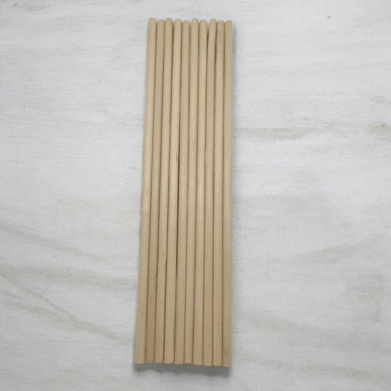 Houten stokken voor Macrame wandhangers - 5 stuks - 50cm lang - 15mm doorsnede